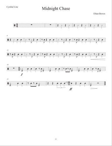 Midnight Chase-Cymbal line