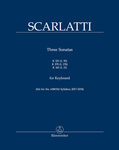Three Sonatas for Keyboard K 323 (L 95), K 378 (L 276), K 162 (L 21)