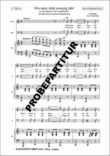 Wie mein Ahnl 20 Jahr?