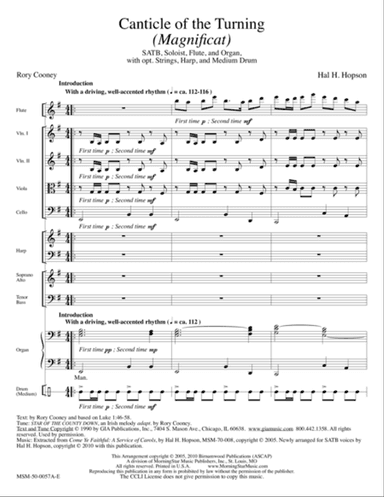 Canticle of the Turning (Magnificat) (Downloadable Full Score)