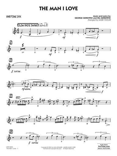 The Man I Love (arr. Mark Taylor) - Baritone Sax