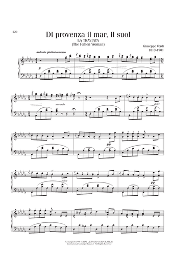 Di Provenza Il Mar, Il Suol