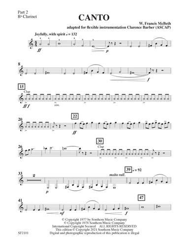 Canto - Clarinet 2