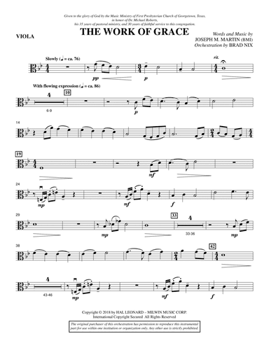 The Work of Grace - Viola