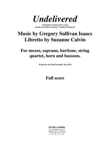 Undelivered - Score Only