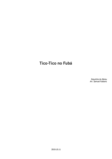 Tico Tico no Fubá