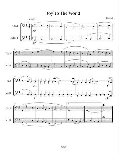 Joy To The World (cello duet)