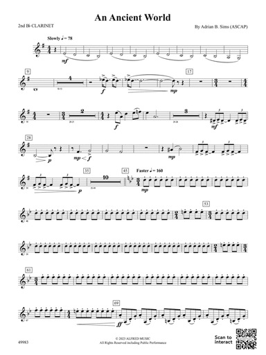 An Ancient World: 2nd B-flat Clarinet