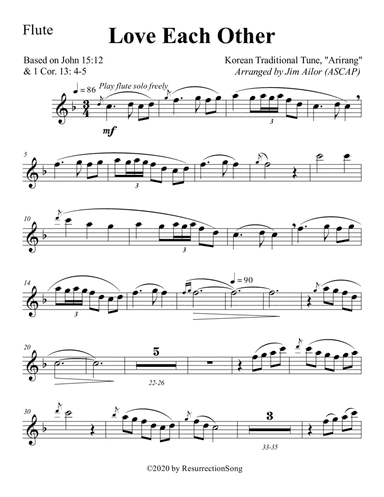 Love Each Other (Instrumental Parts)