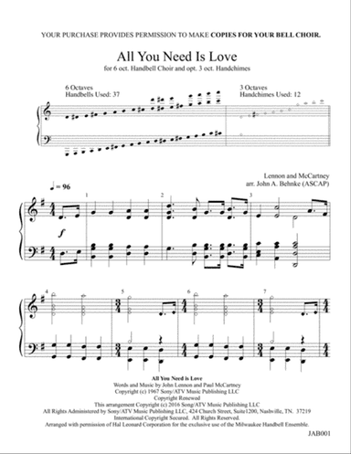 All You Need Is Love