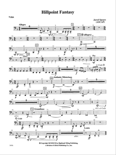 Hill Point Fantasy (Overture for Orchestra): Tuba