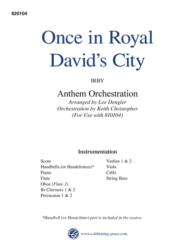 Once in Royal David's City Orchestration