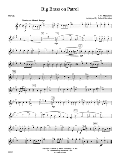 Big Brass on Patrol: Oboe