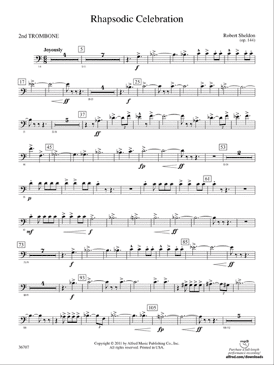 Rhapsodic Celebration: 2nd Trombone