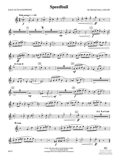 Speedball: 2nd E-flat Alto Saxophone