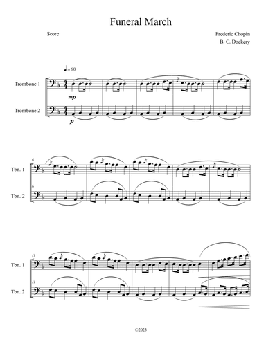 Funeral March (Trombone Duet)