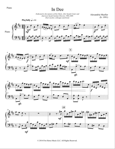 In Dee - Piano Solo