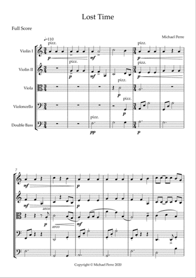 Lost Time (for String Orchestra)