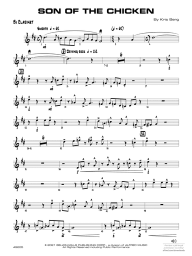 Son of the Chicken: 1st B-flat Clarinet