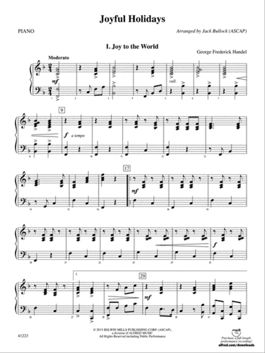 Joyful Holidays: Piano Accompaniment