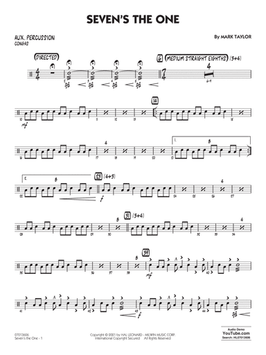 Seven's The One - Aux Percussion