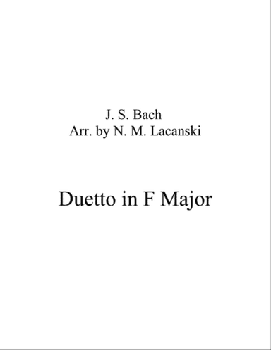 Duetto in F Major