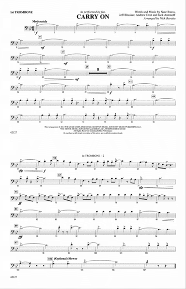 Carry On: 1st Trombone