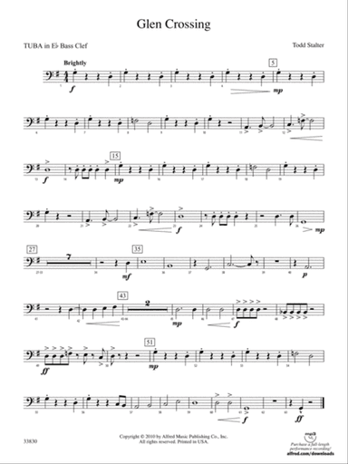Glen Crossing: (wp) E-flat Tuba B.C.