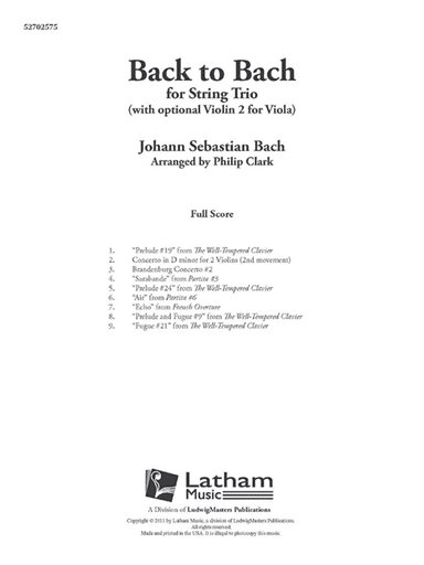 Back to Bach