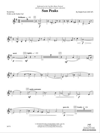 Sun Peaks: (wp) B-flat Tuba T.C.