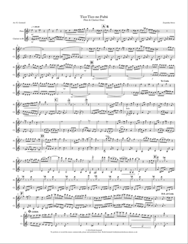 Tico Tico no Fuba: Flute & Clarinet Duet