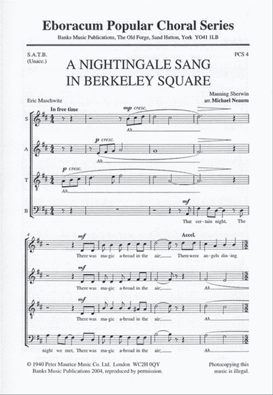 A Nightingale Sang In Berkeley Square