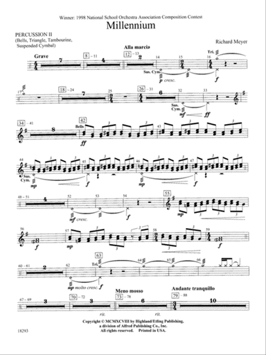 Millennium: 2nd Percussion
