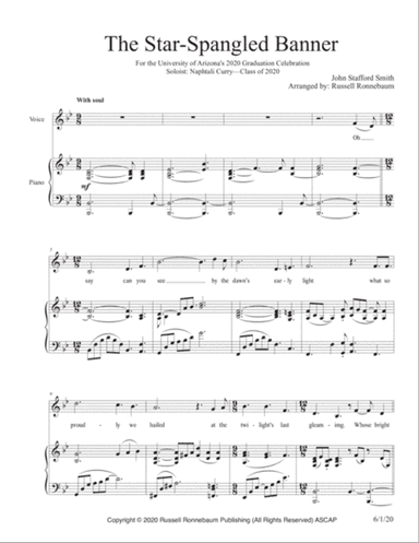 The Star-Spangled Banner (University of Arizona 2020 Version)