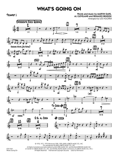 What's Going On (arr. Les Hooper) - Trumpet 1