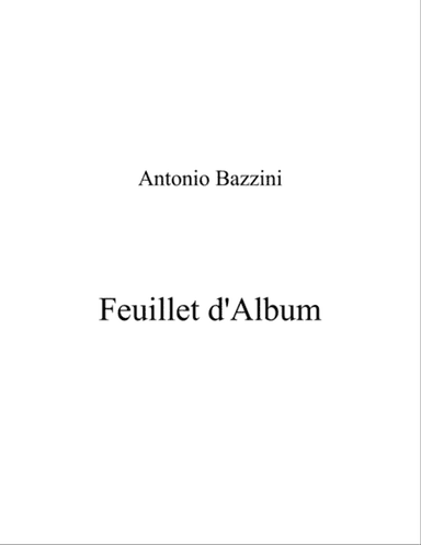 Feuillet d'Album