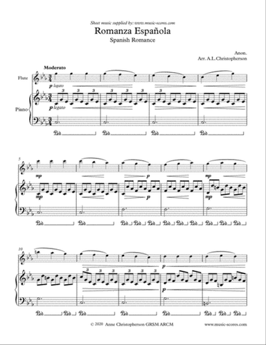 Spanish Romance - Flute and Piano