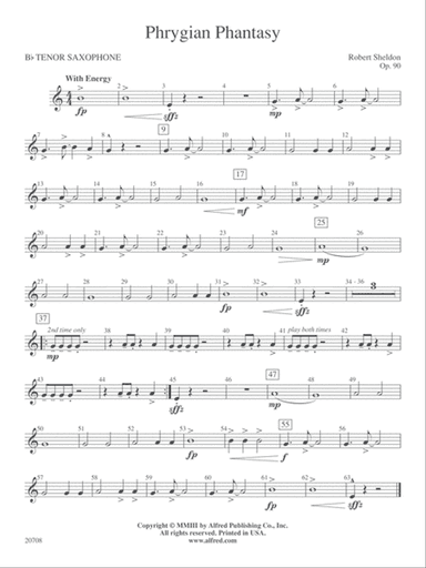 Phrygian Phantasy: B-flat Tenor Saxophone