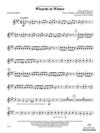 Wizards in Winter: 1st B-flat Trumpet