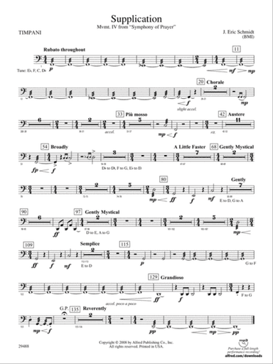 Supplication: Timpani