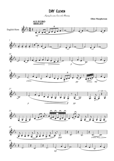 DAY ELEVEN - SOLO ENGLISH HORN