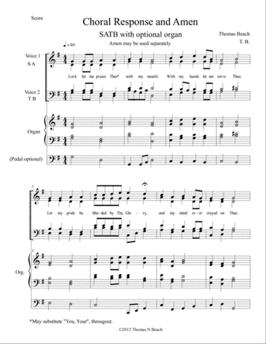 Choral Response and Amen