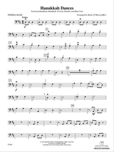 Hanukkah Dances: String Bass