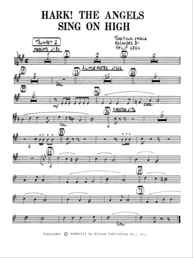 Hark! The Angels Sing on High: 2nd B-flat Trumpet
