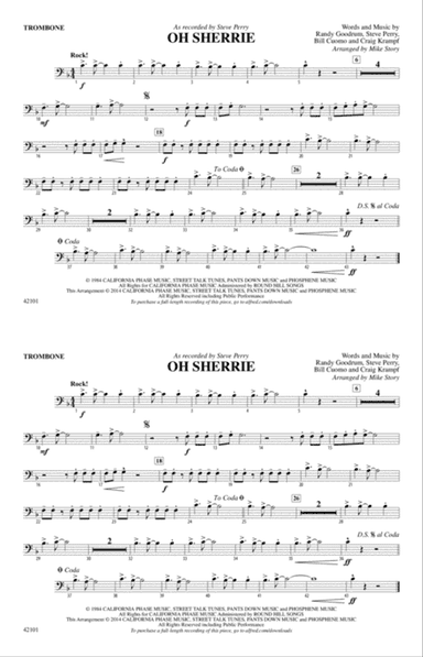 Oh Sherrie: 1st Trombone
