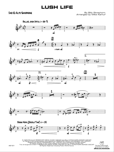 Lush Life: 2nd E-flat Alto Saxophone