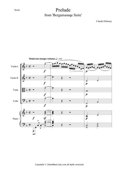 Prelude from Bergamasuqe Suite