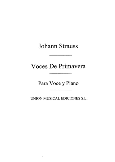 Voces De Primavera Vals