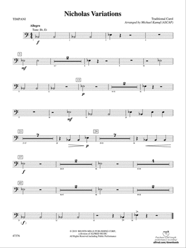 Nicholas Variations: Timpani