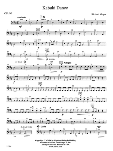 Kabuki Dance: Cello